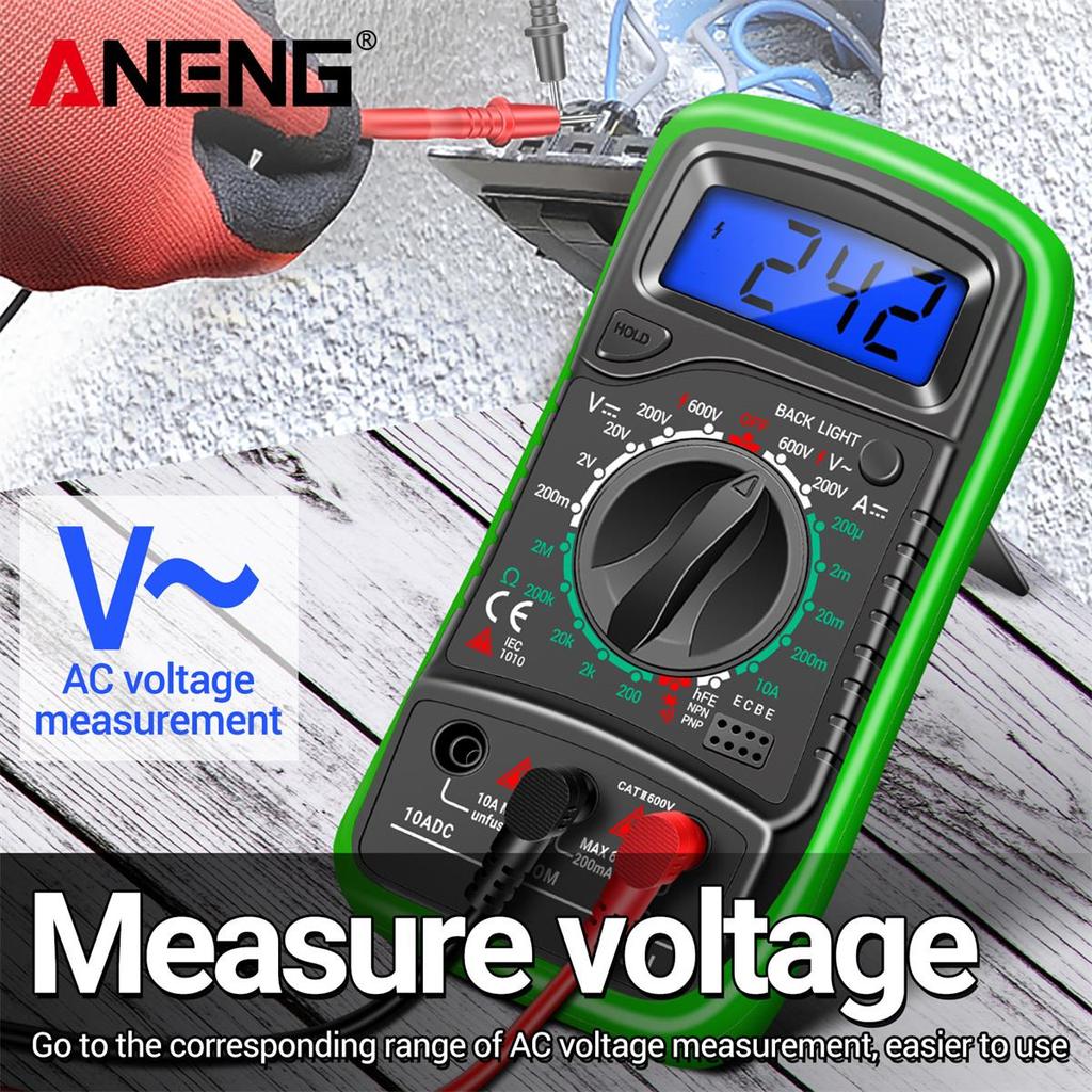 Aneng XL830L цифровой мультиметр ESR метр тестеры автомобильный электрический Dmm транзистор пиковый тестер измеритель емкости