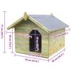 Dog House with Roof Impregnated Pine Wood