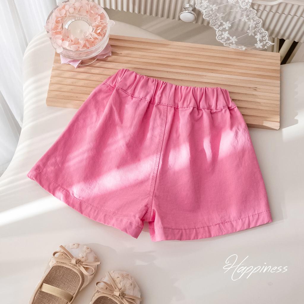 Летние повседневные брюки для девочек, корейские мультяшные шорты с вышивкой, милые шорты для девочек, летние брюки