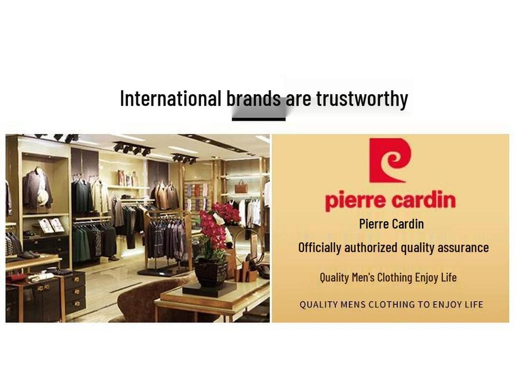 Pierre Cardin Men's Mid-Length Thickened Winter Parka with Golden Sable Velvet