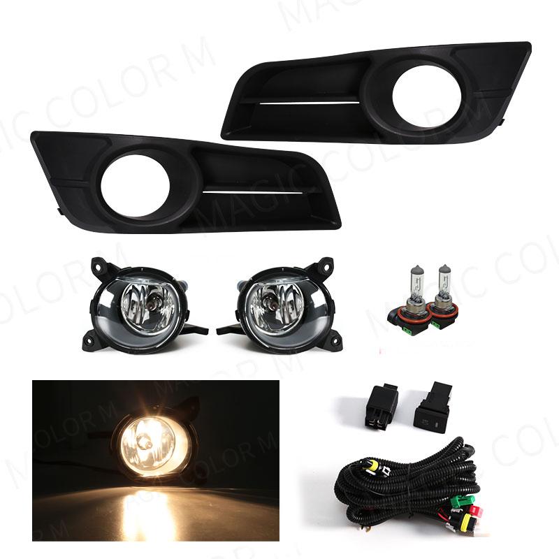 For Toyota Corolla 2004 2005 2006 European Version Fog Lamp DRL Daytime Running Lights Cover Grill Bezel Headlight Foglights 12V