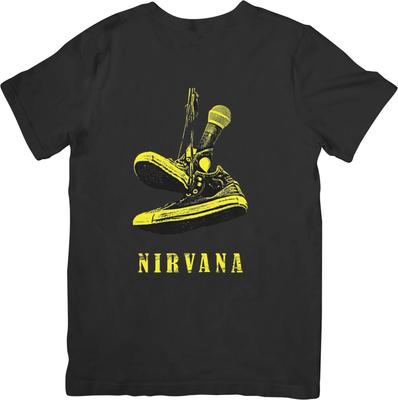 Nirvana Music Унисекс Футболка из качественного хлопка черного цвета