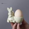 Керамическая подставка для яиц в виде кролика, декор для стола для завтрака, подставка для яиц в виде кролика для яиц всмятку, украшение для дома на Пасху
