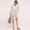 2024 Kaftan Beach Pareo Beachwear Swim Cover Up Playa Tunics for Beach Tunic Swimwear Women Lace