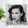 Высококачественная наволочка для подушки с изображением актрисы Милли Бобби Браун, квадратная, на молнии, для спальни, дома, чехол для подушки Xсм xсм