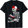 Хэллоуин Скелет Геймер Видеоигры Подарок Для Мальчиков Мужчин Подарок Унисекс Футболка
