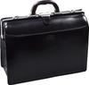 Dulles Bag Genuine Leather A4 Toyooka Bag Made In Japan Mouth Frame Business Bag 22304 Men's (01-Black)
