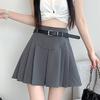 Koreys Yozgi Pisli Mini yubka Kawaii Yuqori Bel Slim Fit Qisqa A-line yubkalar Yapon Kavayi Ko'cha kiyimi