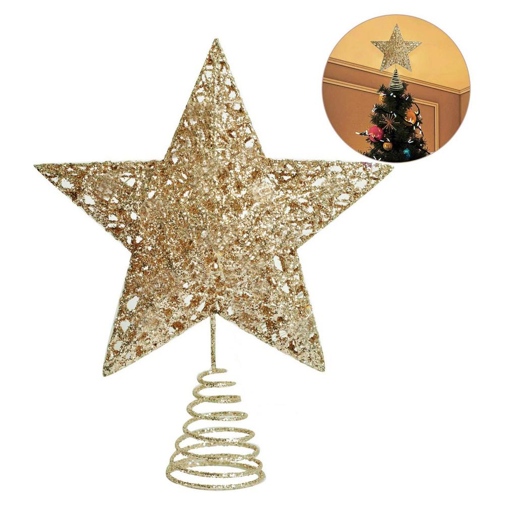Christmas Tree Toppers Christmas Tree Decor Gold Star Tree Topper