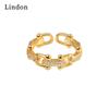 Классическое кольцо Lindon из медного сплава с цирконием, женские ювелирные изделия, свадебный подарок для вечеринки