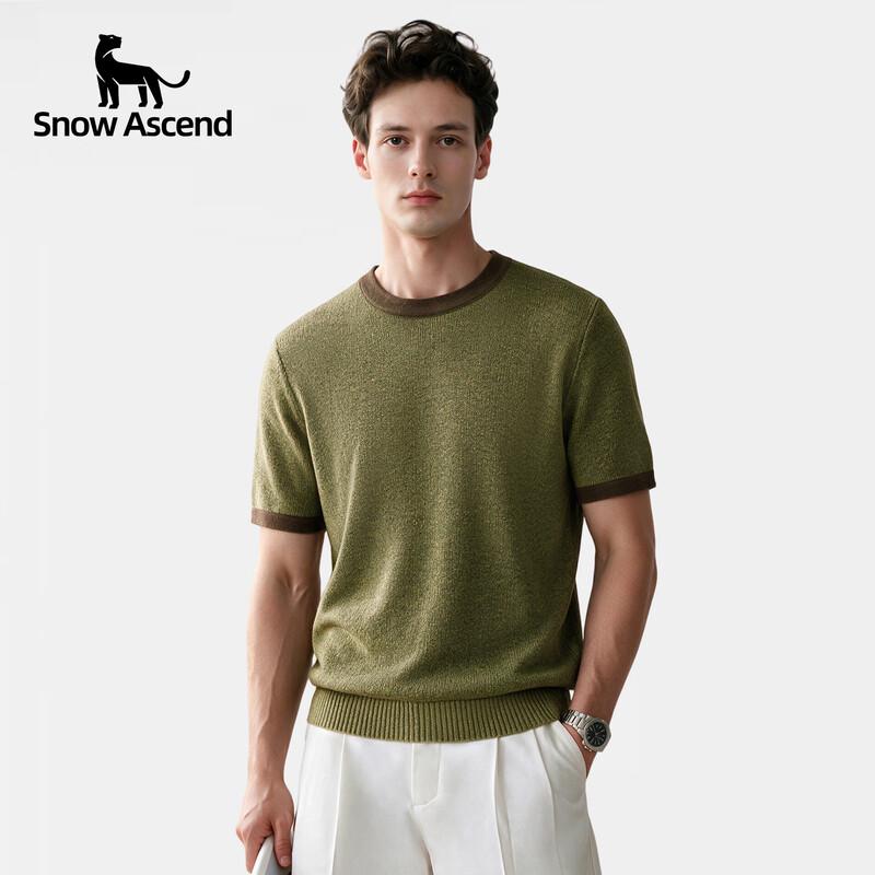 Snow Ascend Роскошная футболка с коротким рукавом из смеси кашемира