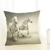New Horse Printing Cushion Cover Cotton Linen Cartoon Horse Throw Pillow Case For Sofa Decorative Pillowcase Almohada Zt139