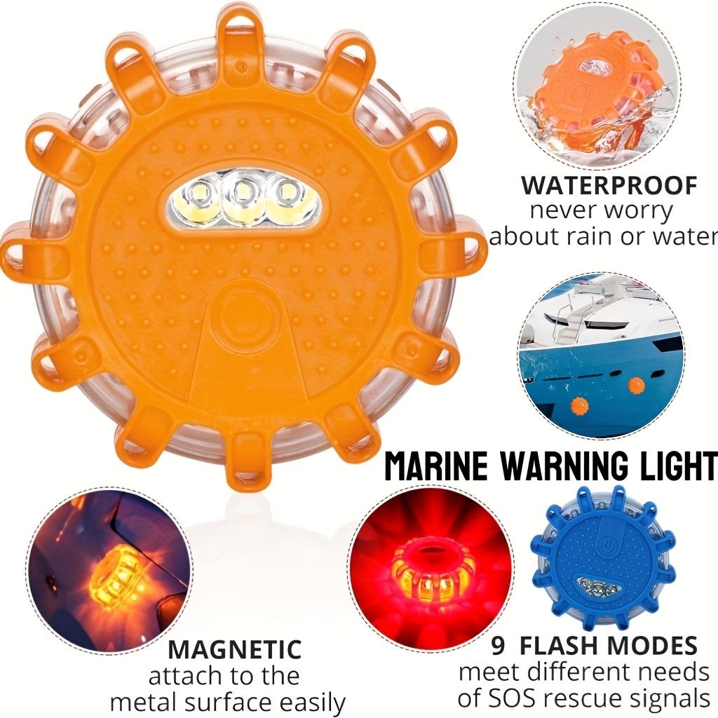Автомобильный светодиодный стробоскоп с магнитом и складным крючком для аварийного спасения на дороге, сигнальная лампа-маячок