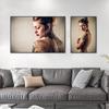 Tattood Women Photo Modern Wall Art Canvas Painting Poster Print Fashion Creative Pictures for Living BedRoom Home Decor Cuadros