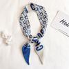 Streamers for Women's New European and American Autumn and Winter Letters Imitation Silk Scarf Multi-functional Headband Tied with Warm Scarf Scarf