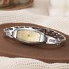 No gift box New small dial barrel-shaped delicate ladies quartz watch   pearl bracelet 4-piece set