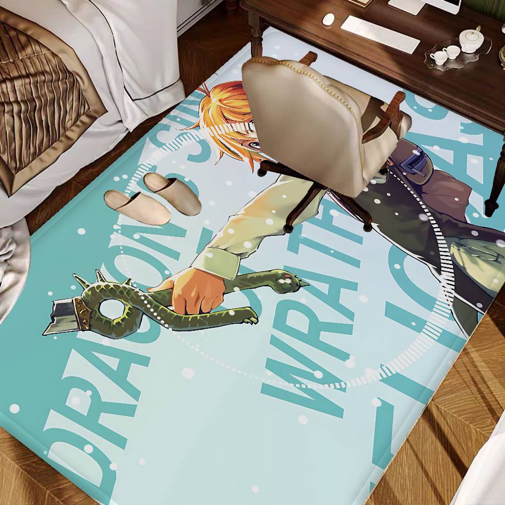 THE Seven Deadly Sins Anime Floor Mat Rectangle Anti-slip Home Soft Badmat Front Door Indoor Outdoor Mat Hotel Decor Mat