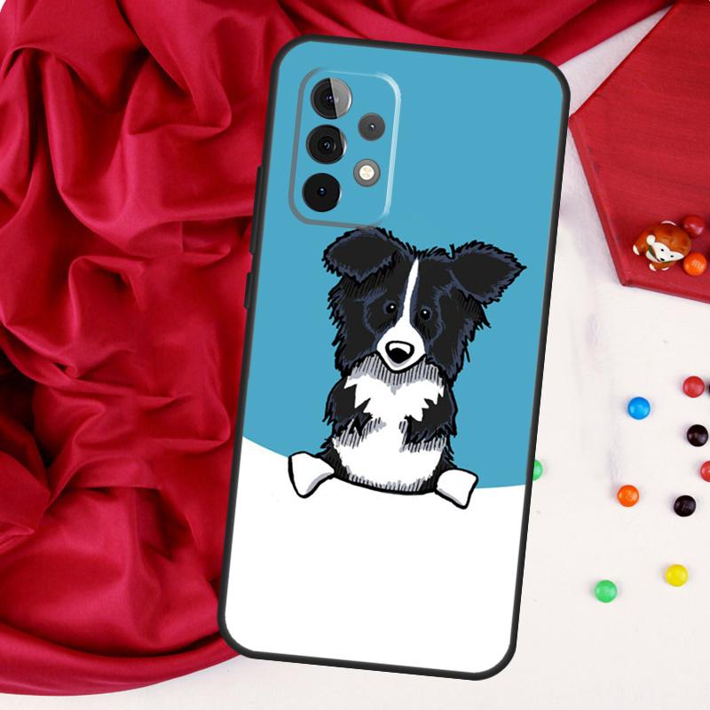 Собака Бордер-колли Для Samsung Galaxy A56 A36 A26 A16 A05 A06 A22 A32 A52 A54 A34 A14 A55 A15 A53 A33 A35 Чехол