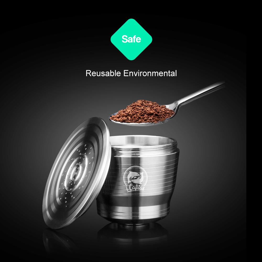 Icafilas Многоразовая Кофейная Капсула Для Nespresso Фильтры из Нержавеющей Стали Многоразовые Фильтры Эспрессо Для Эссенции Капсула Nespresso Качество