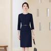 Женское элегантное профессиональное платье с рукавом семь четвертей, имитирующее костюм-двойку