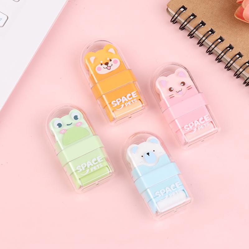 2 шт./набор ластик-ролик ластик в форме животного чистый мало стружки милый мультяшный ластик