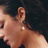 lowool Hoof pearl drop earrings