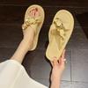 Shoes Outside Off White Slides Flat Women's Slippers and Ladies Sandals Thick Soft Summer 2024 Platform Luxury Non Slip Original