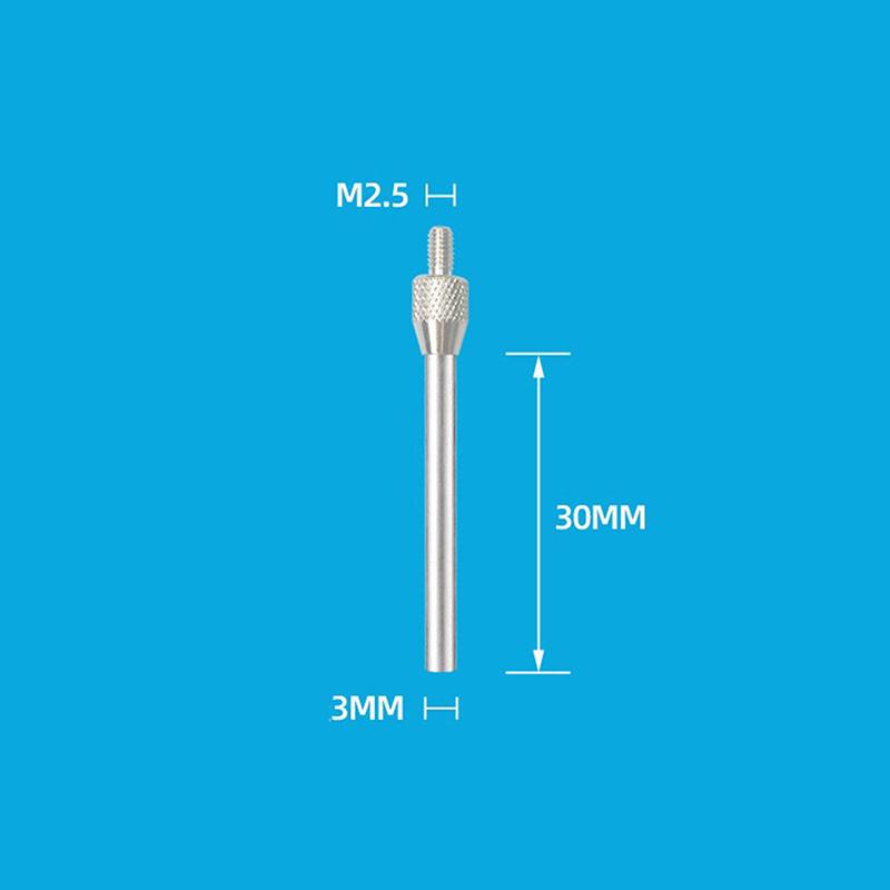 M2.5 Thread 1/1.5/2/3Mm Needle Diameter Dial Test Indicator Contact Point 10/20/30/40/50Mm Length Measuring Gauging Tools