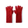 Touch Screen Gloves Cashmere Autumn and Winter New Style Unisex Twisted Pattern Warm Cycling Windproof Knitted Five Finger