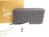 Authentic Panettone Smoky Mat Leather Spikes Round Zip Wallet #9651 Refurbished