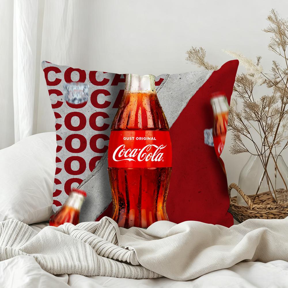 Fashion Print Pillow Case Bedroom Sofa Living Room Backrest Decoration Square CCocaArt CColaS Cushion Nap Time