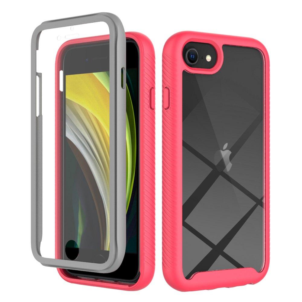 Для iPhone SE2 Противоударный Прозрачный PC Чехол Защитная Пленка для Экрана TPU Бампер Чехол для iPhone SE 3, iPhone 7/8 Case