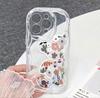 Цветочный мишка милый для чехла мобильного телефона iphone17pro 11 Apple 15/14 браслет 13promax новый 12