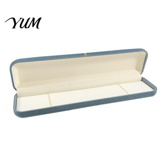 Jewelry Display Case for Home Pearl Velvet Box, Anti-Scratch Lining Organizer with Golden Metal Wedding Engagement Gift Box Buckle, Decorative Storage