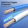 Copper Wire CAT8 Ethernet Cable Double Shield Cat 8 Patch Cable Ethernet Extension Cord  Laptop