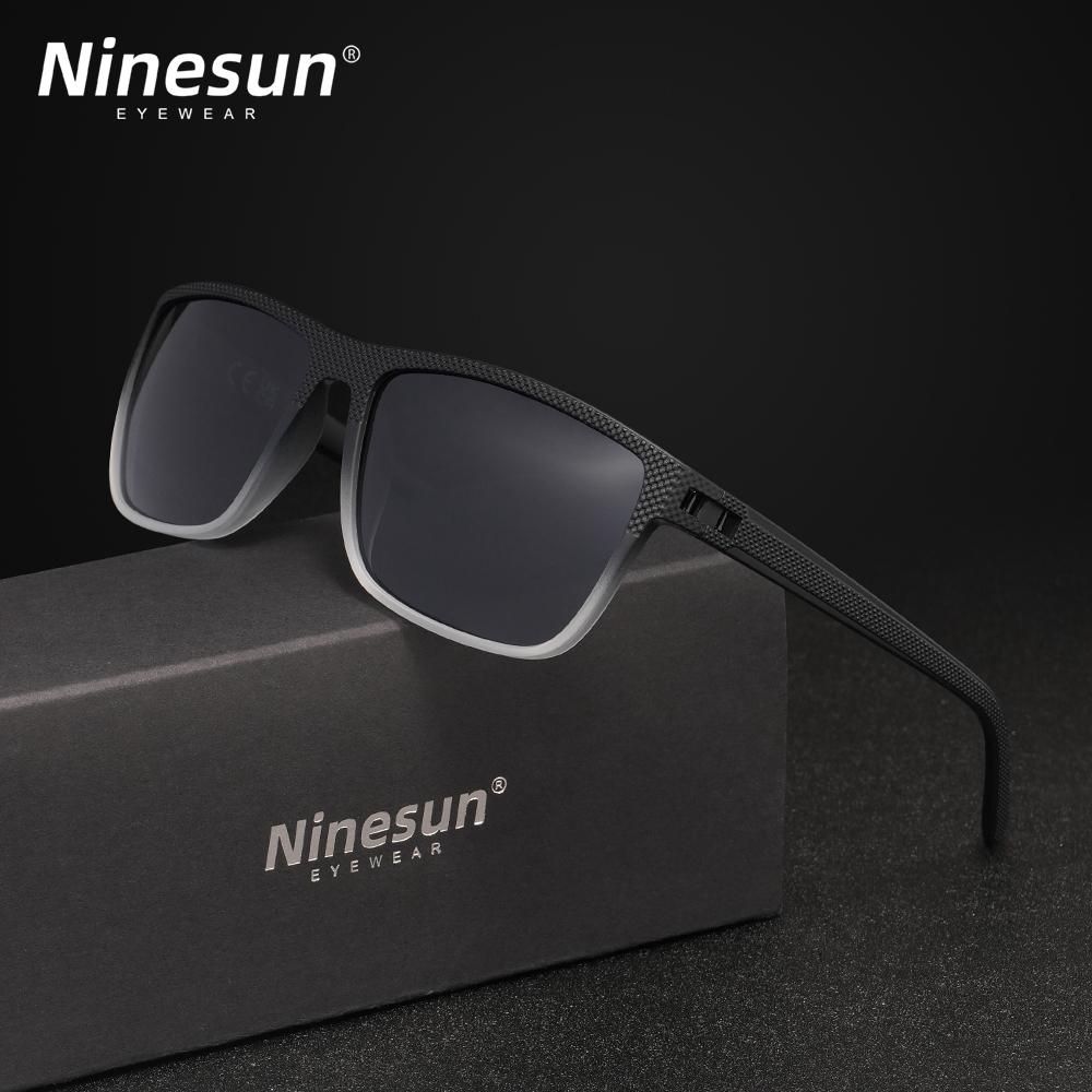 NINESUN New Fashion Men/Women Sunglasses Rainbow Mirror Lens Polarized UV400 Glasses Large Frame High Quality Driving Eyewear