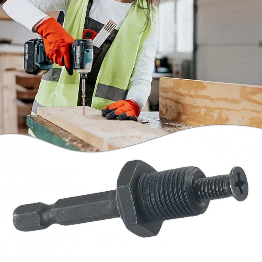 Adapter Hex Shank Male Thread Parts Replacement Spare