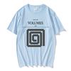 Album VOLUMES Swirl Tee Bon Iver Band Heavy Mental T-shirt Summer O-neck Short Sleeve Male Tshirts Unisex Streetwear Print Merch