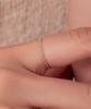 Helene Jewelry Серебряное кольцо на цепочке-имбирь из стерлингового серебра 925 пробы (Тип D)