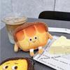 Toast Bread Key Chain Bag Bread Expression Plush Wallet Casual Coin Purse  Women