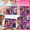 3pcs Musical Light Up Doll, Adjustable Joint Figure Figurine, A Surprise Gift For Children And Friends.