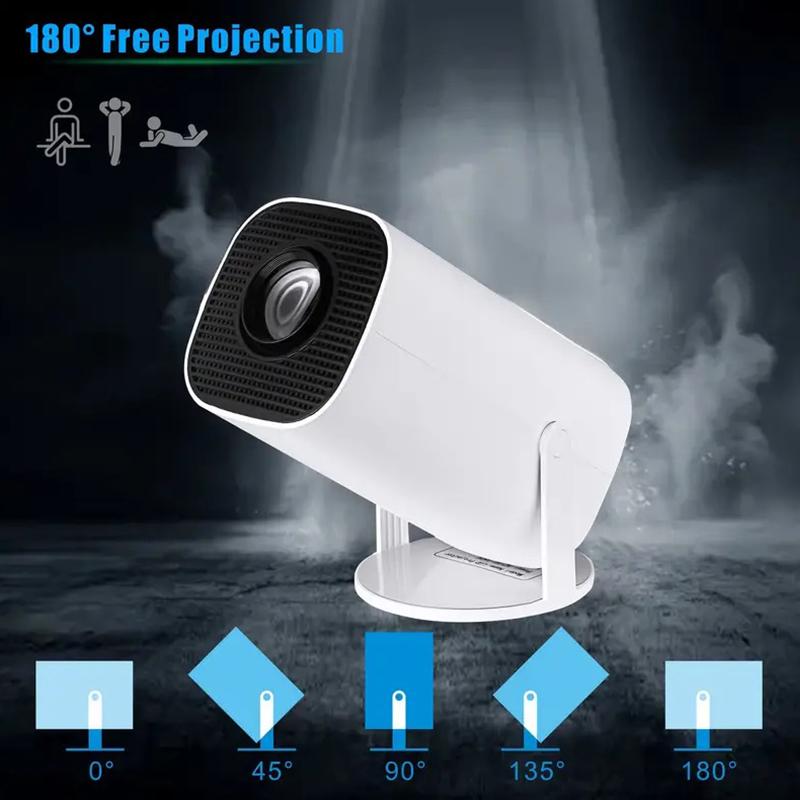 Портативный проектор 4K HD Android 11 Wifi6 260ANSI Allwinner H713 BT5.0 1080P 1280*720P Видео Кинотеатр Уличные Портативные Прожекторы