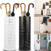 New Umbrella Stand Rack Metal Round Hollow Umbrella Storage Holder Indoor Walking Stick Holder for Home Entryway Office Hotel