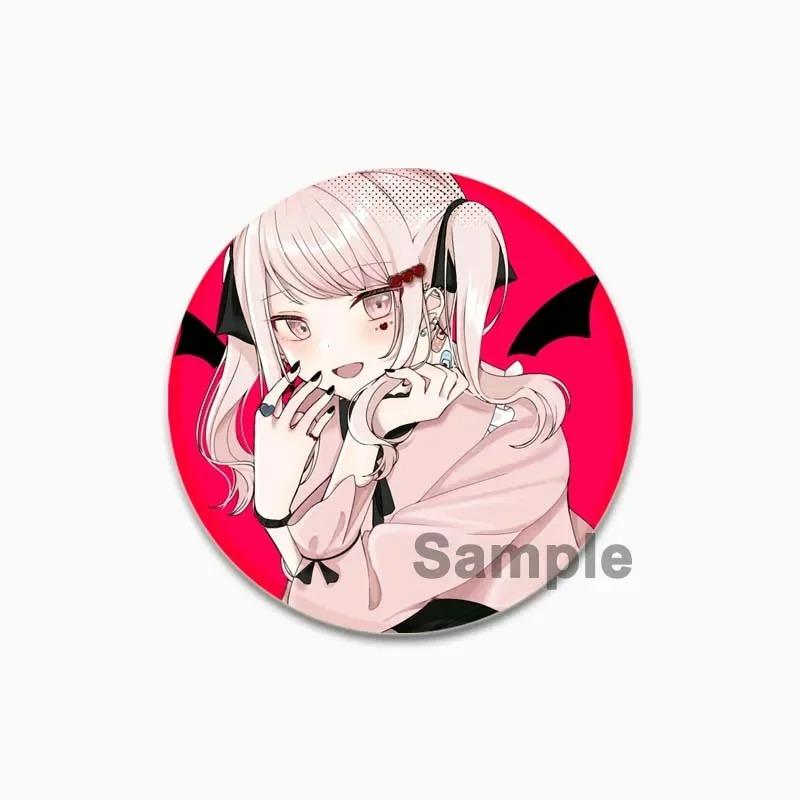 32/44/58 мм Акияма Мизуки мультфильм милые броши ручной работы круглый пластиковый значок аниме ювелирные изделия эмалированные булавки для рюкзака одежда шляпа