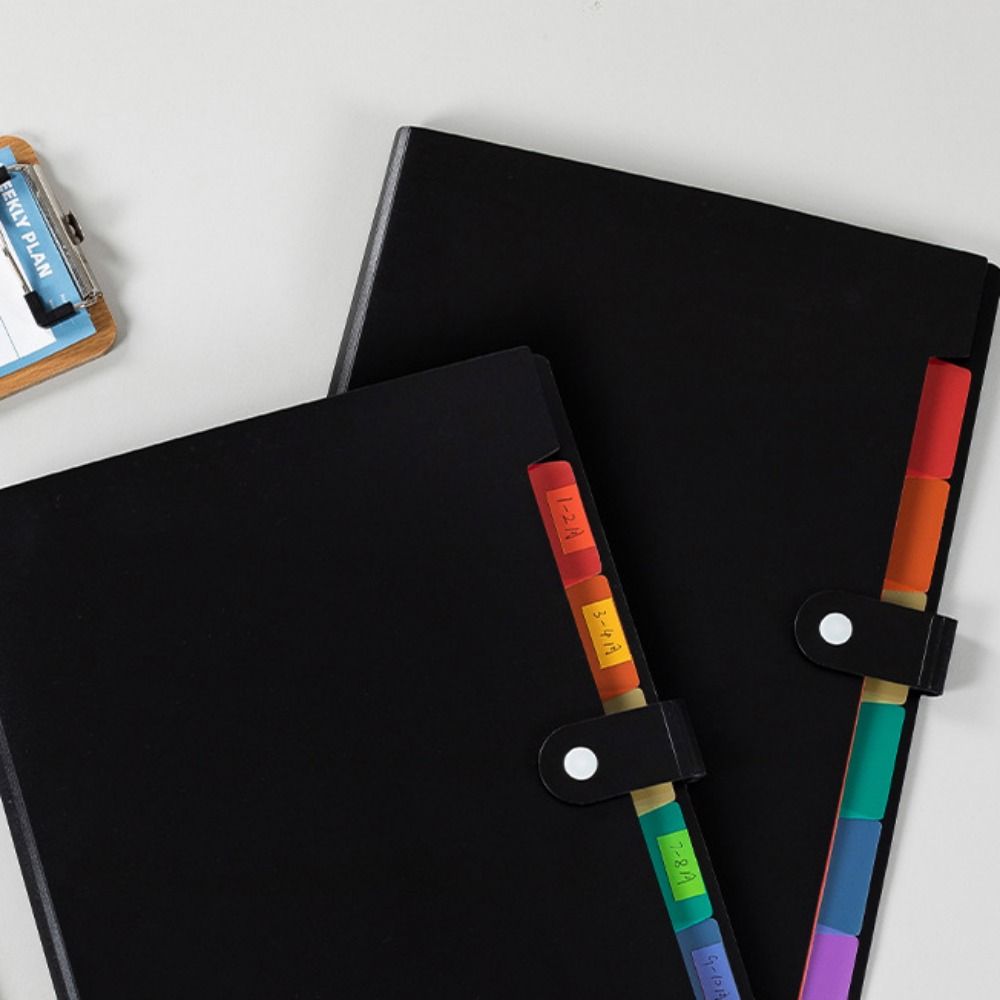 Color Insert Accordion File Organizer Large Capacity A4 File Organ Bag A4 File Folder Bag  Girls