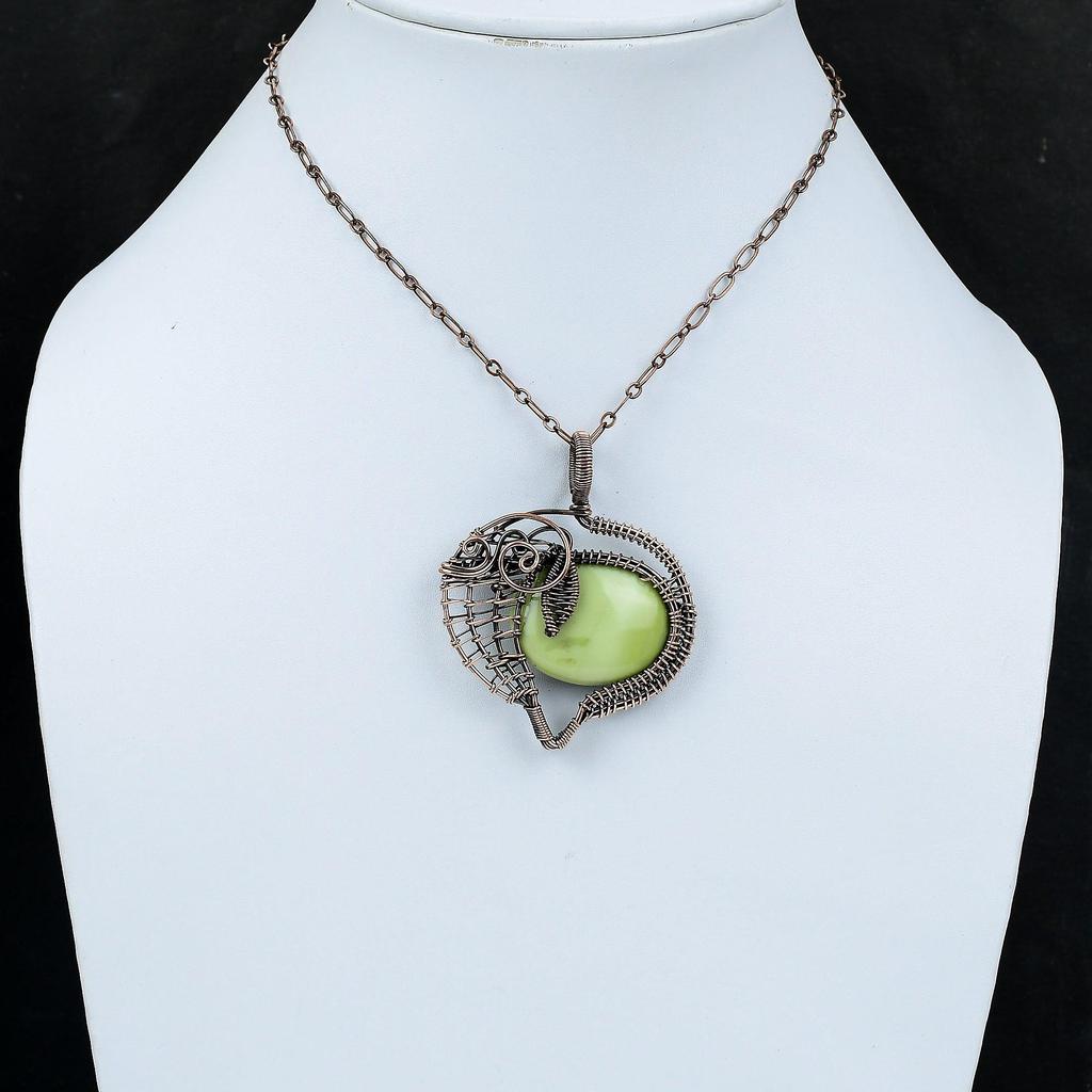 Подвеска-змеевик, обернутая медной проволокой, ювелирное украшение, подвеска из драгоценных камней, подвеска-змеевик, ручная работа, обернутая медной проволокой, свадебный подарок