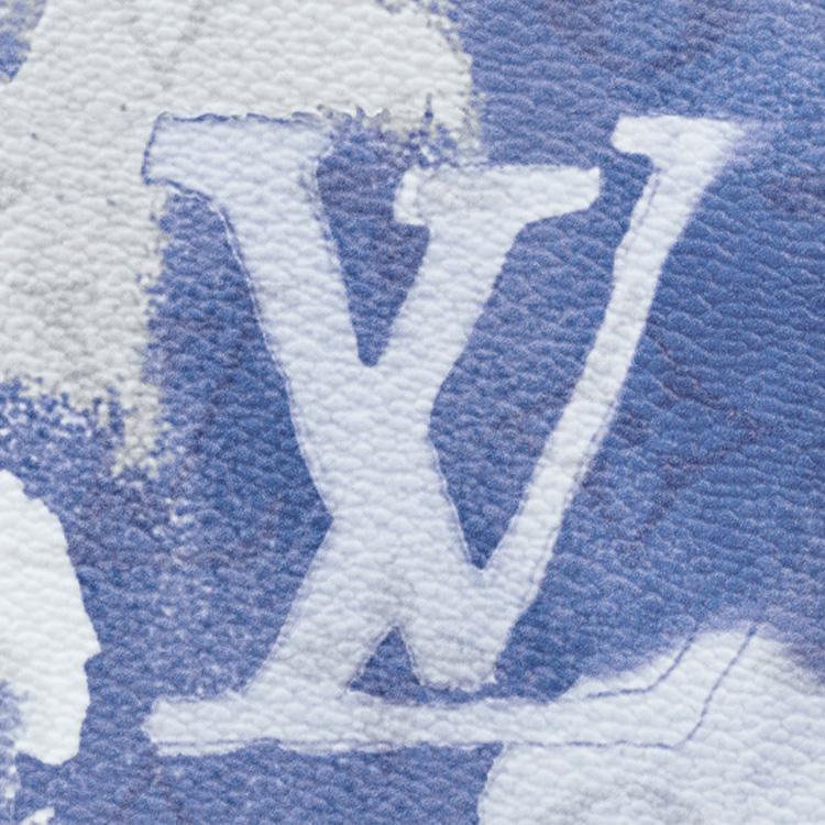 Louis Vuitton Кошелек из канваса с узором из нескольких серий Мужской кошелек Синий M80458