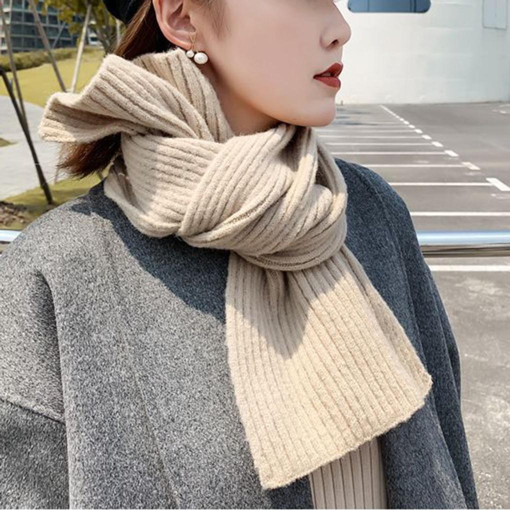 Golji Knit Scarf Unisex Couple Short Winter Muffler