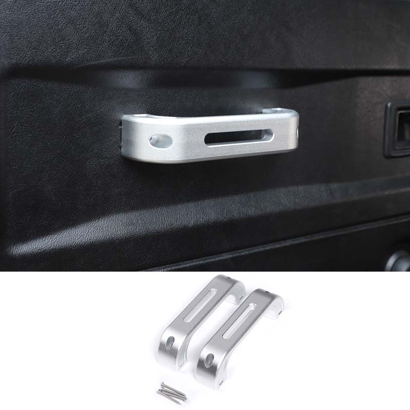 For Land Rover Defender 90 110 130 2014-2018 Aluminum Alloy Black Car Door Handle Trim Interior Car Accessories