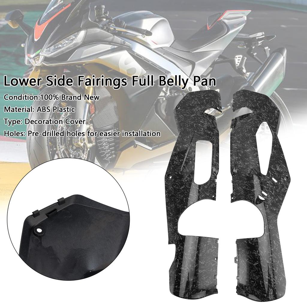 Lower Side Fairings Full Belly Pan Plate Cover For Aprilia RSV4 2021-2024